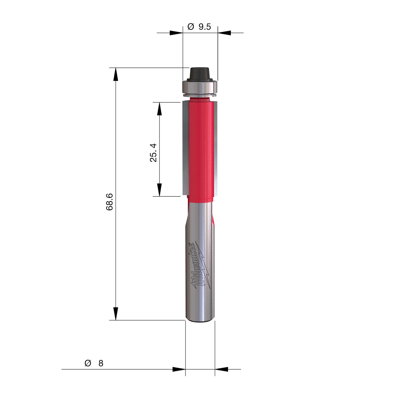 Freză pentru tăiere la nivel 68.2mm Milwaukee - imagine 2