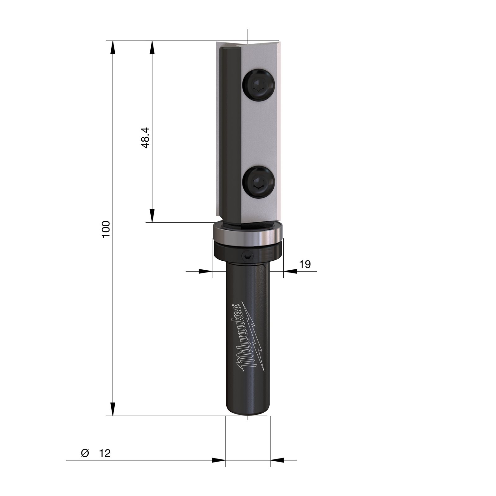 Freze de profil cu șablon cu cuțite din carbură interschimbabile 80mm Milwaukee - imagine 3