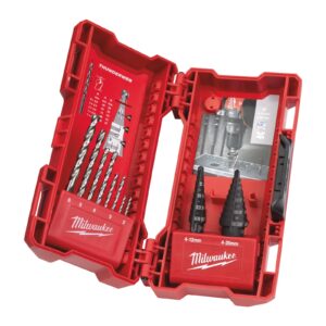 Step & drill bit combo set (10 pc) 10 buc Milwaukee