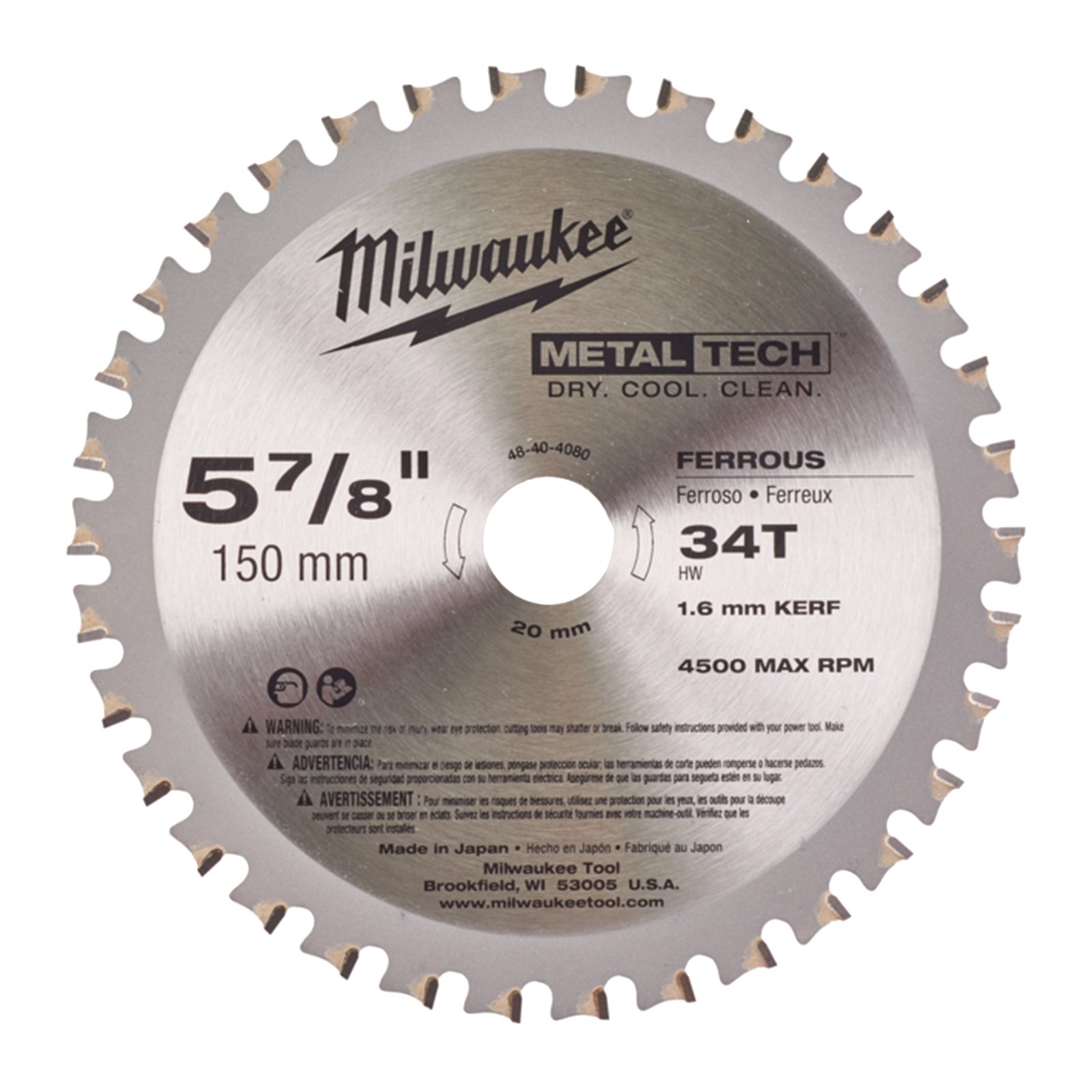 Pânze fierăstrău circular pentru metal 150 mm Milwaukee