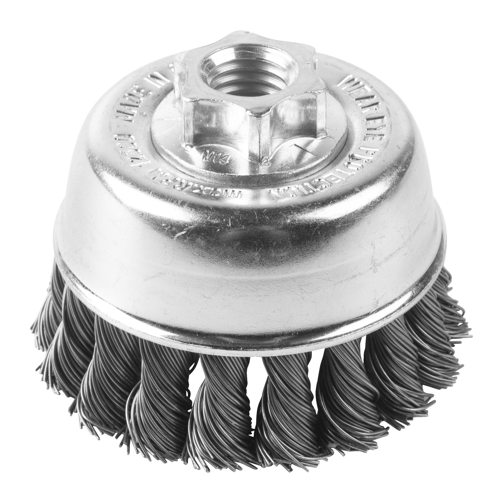 Perie răsucită tip cupă pentru polizor drept mic 18mm 0.5mm Milwaukee 4932501735