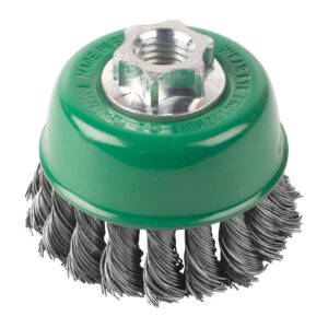 Perie răsucită tip cupă pentru polizor drept mic 18mm 0.5mm Milwaukee 4932501736