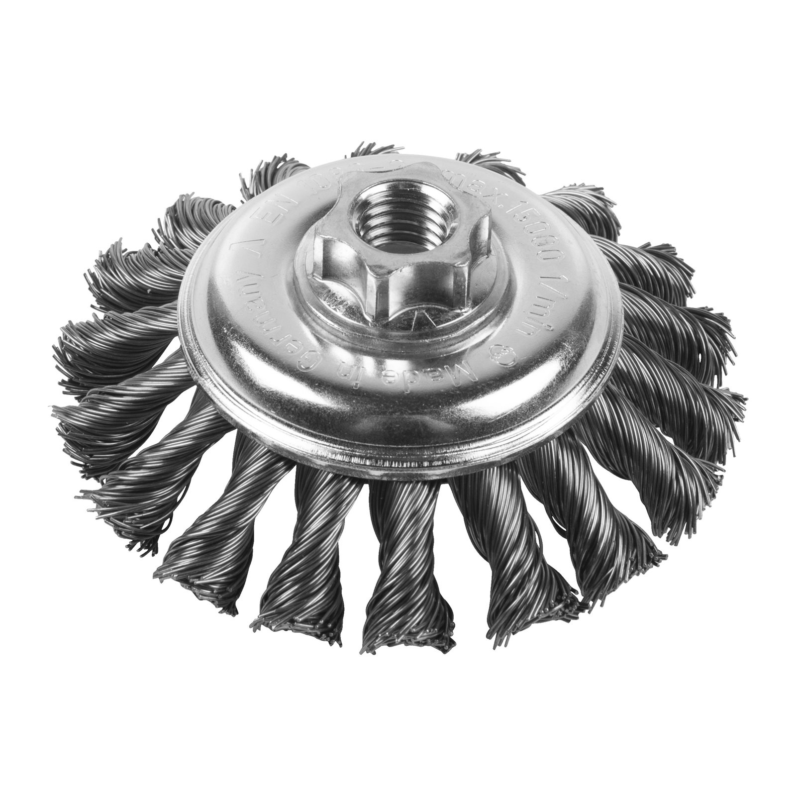 Perie conică răsucită pentru polizor drept mic 12mm 0.5mm Milwaukee 4932501744