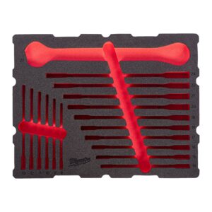 Set inserție spumă PACKOUT chei combinate MAX BITE 19 buc Milwaukee 4932502036