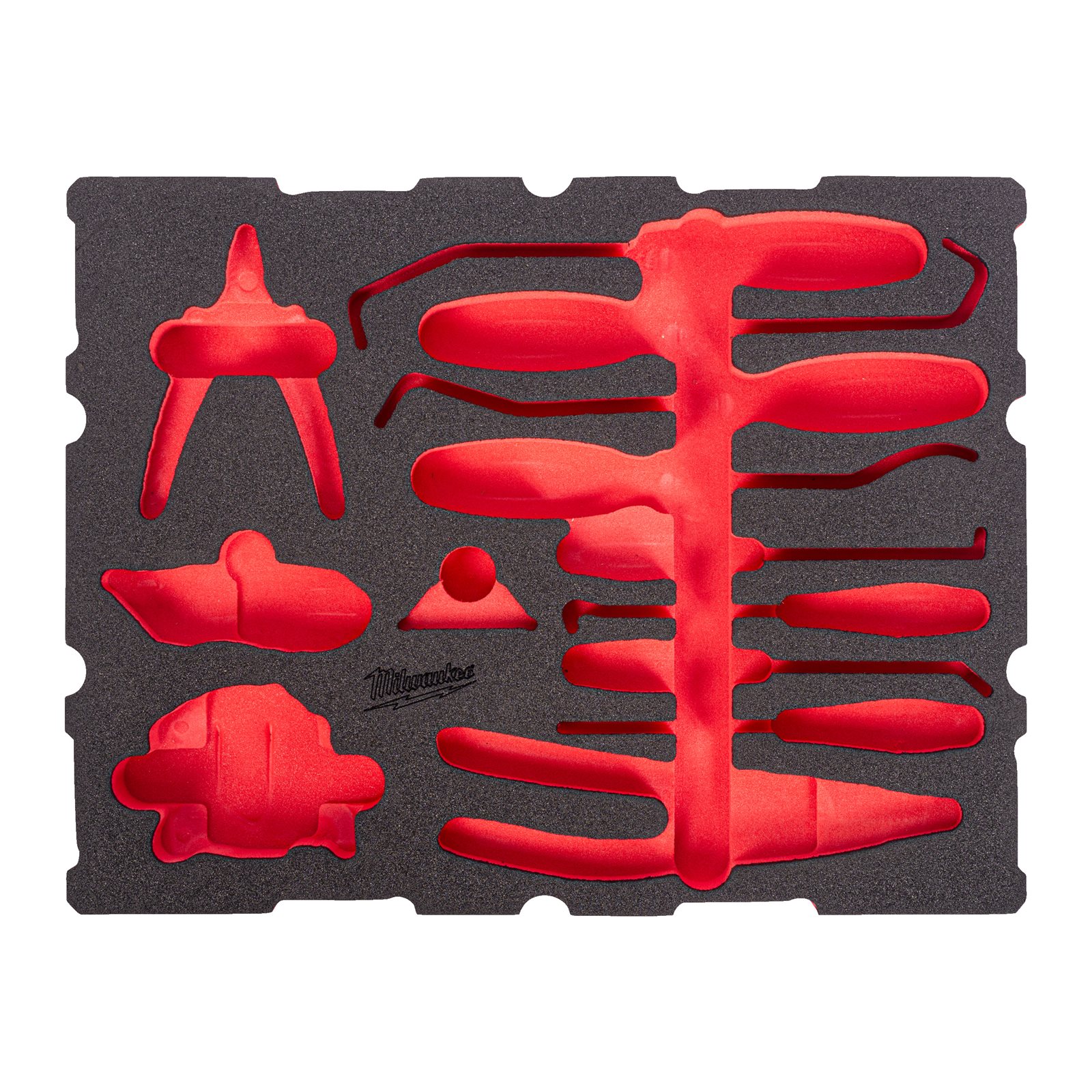 Set inserție spumă PACKOUT instrumente cu cârlig și vârf ascuțit 17 buc Milwaukee 4932502042