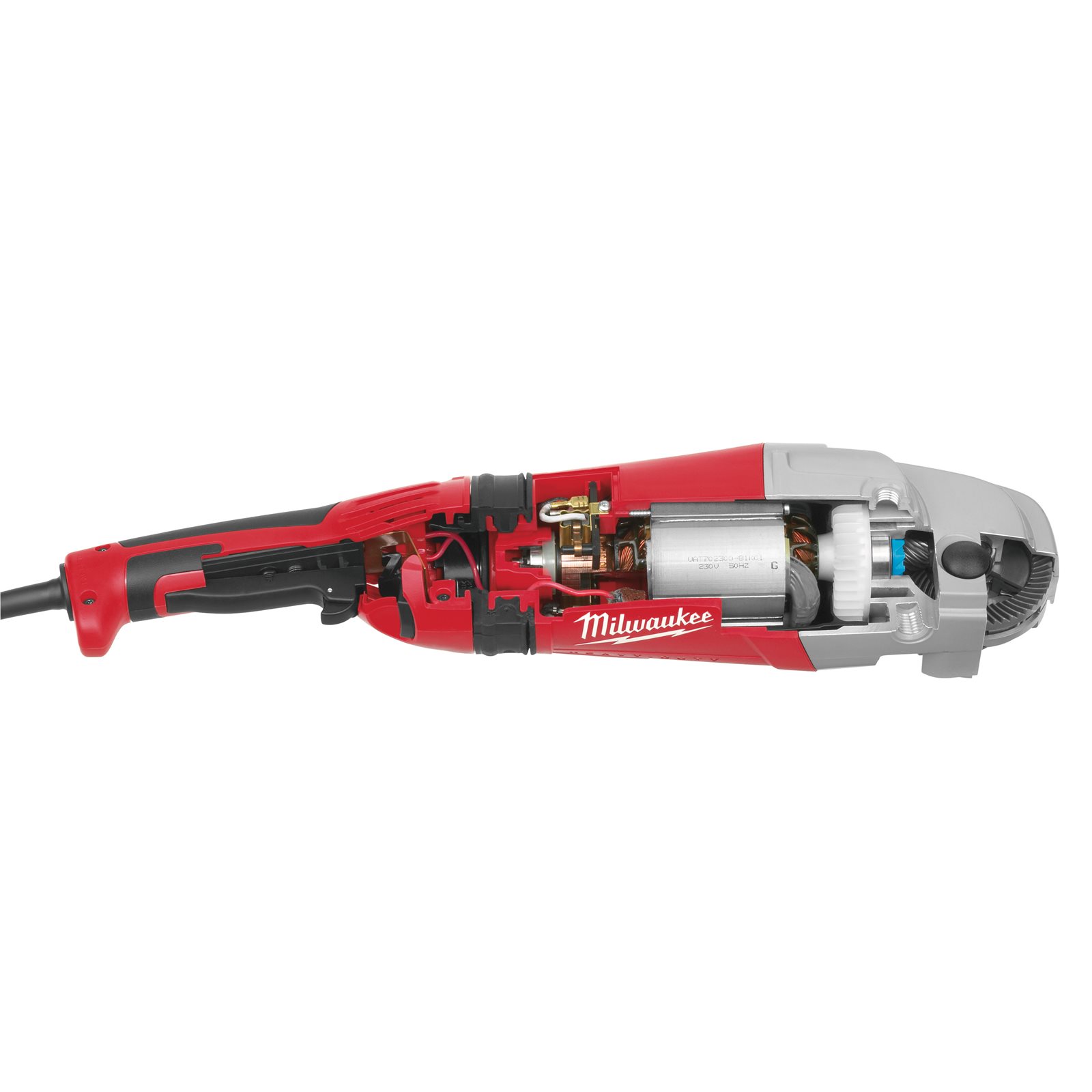Polizor unghiular 230 mm 2400 W cu mâner anti-vibrații și ambreiaj de siguranță Milwaukee AGVM 24-230 GEX 4933402340 - detaliu 1