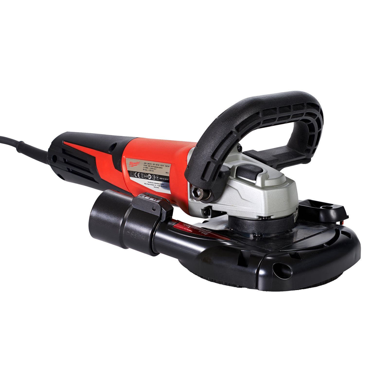 Mașină de șlefuit beton 1550 W Milwaukee AGV 15-125 XC DSG-SET - imagine 2