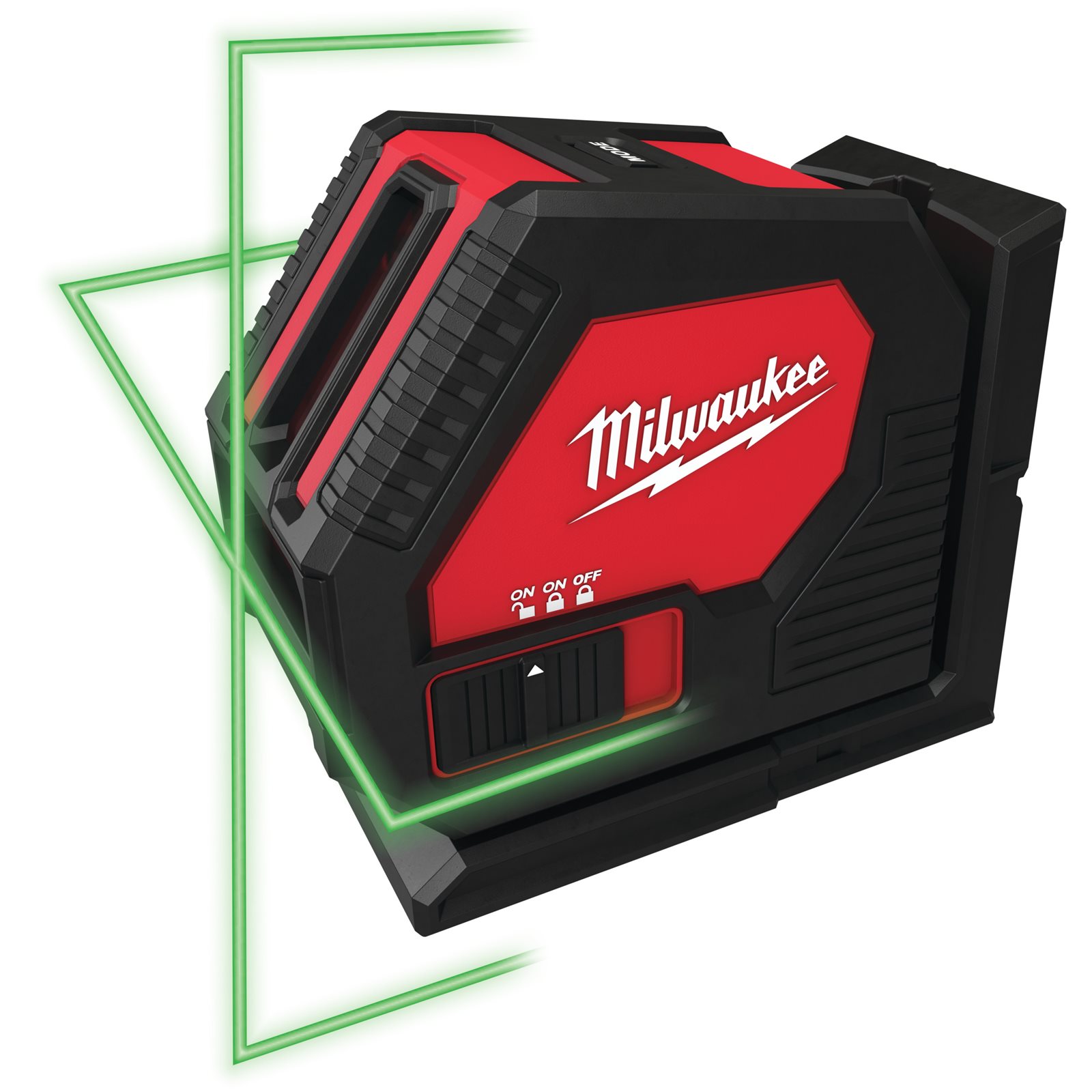 Nivelă laser cu 2 planuri cu fascicul verde, cu baterii alcaline Milwaukee CLL-C - imagine 4
