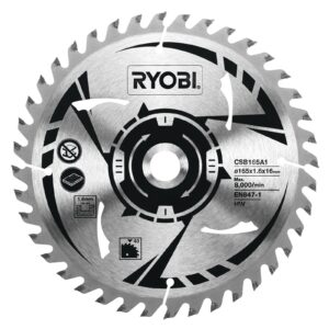 Pânză 165 mm pentru fierăstrău circular cu acumulator Ryobi CSB165A1