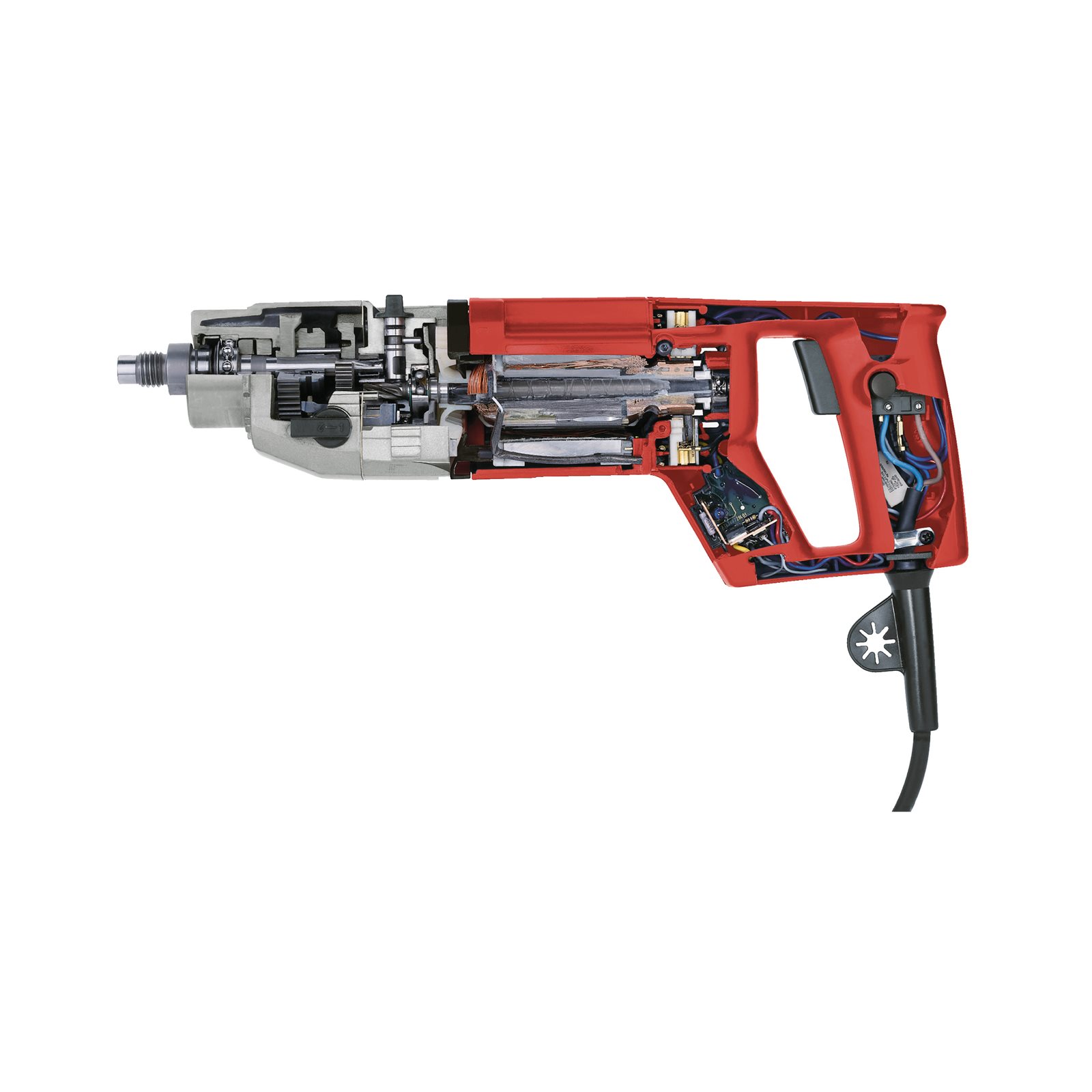Mașină de găurit cu carotă diamantată pentru găurire uscată, 2 viteze Milwaukee DD 2-160 XE - detaliu 3