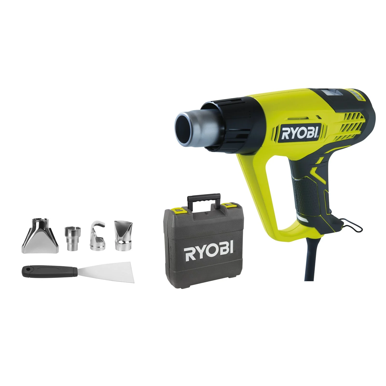 Pistol aer cald electric 2000 W cu afișaj LCD Ryobi EHG2020LCD - imagine 2
