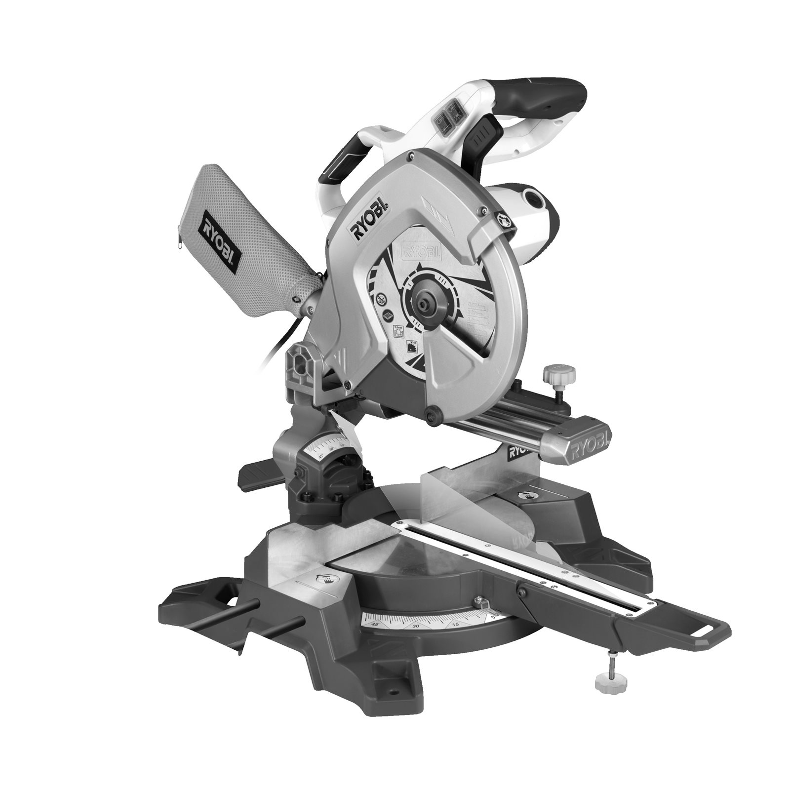 Fierăstrău debitor culisant 2000 W, pânză de 254 mm Ryobi EMS254L - imagine 4