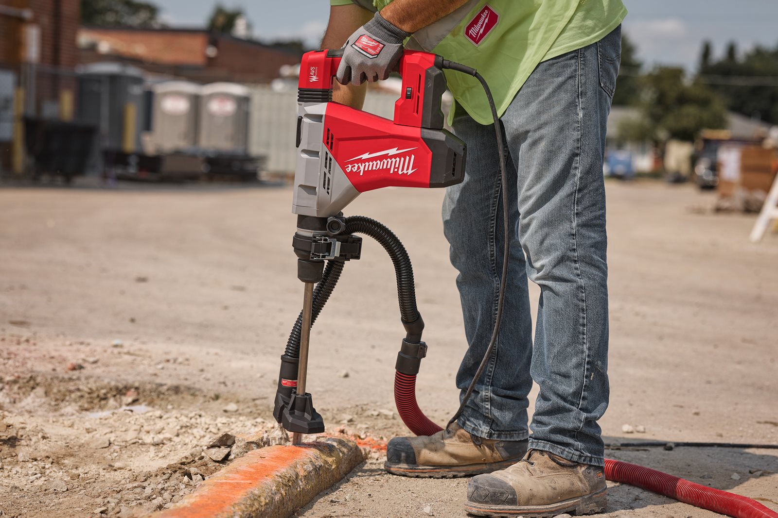 Ciocan demolator SDS-Max, clasa 8 kg Milwaukee HACO850 - in utilizare 5