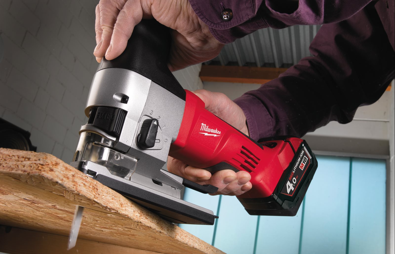Fierăstrău pendular M18 Heavy Duty Milwaukee HD18 JSB-402C - in utilizare 1
