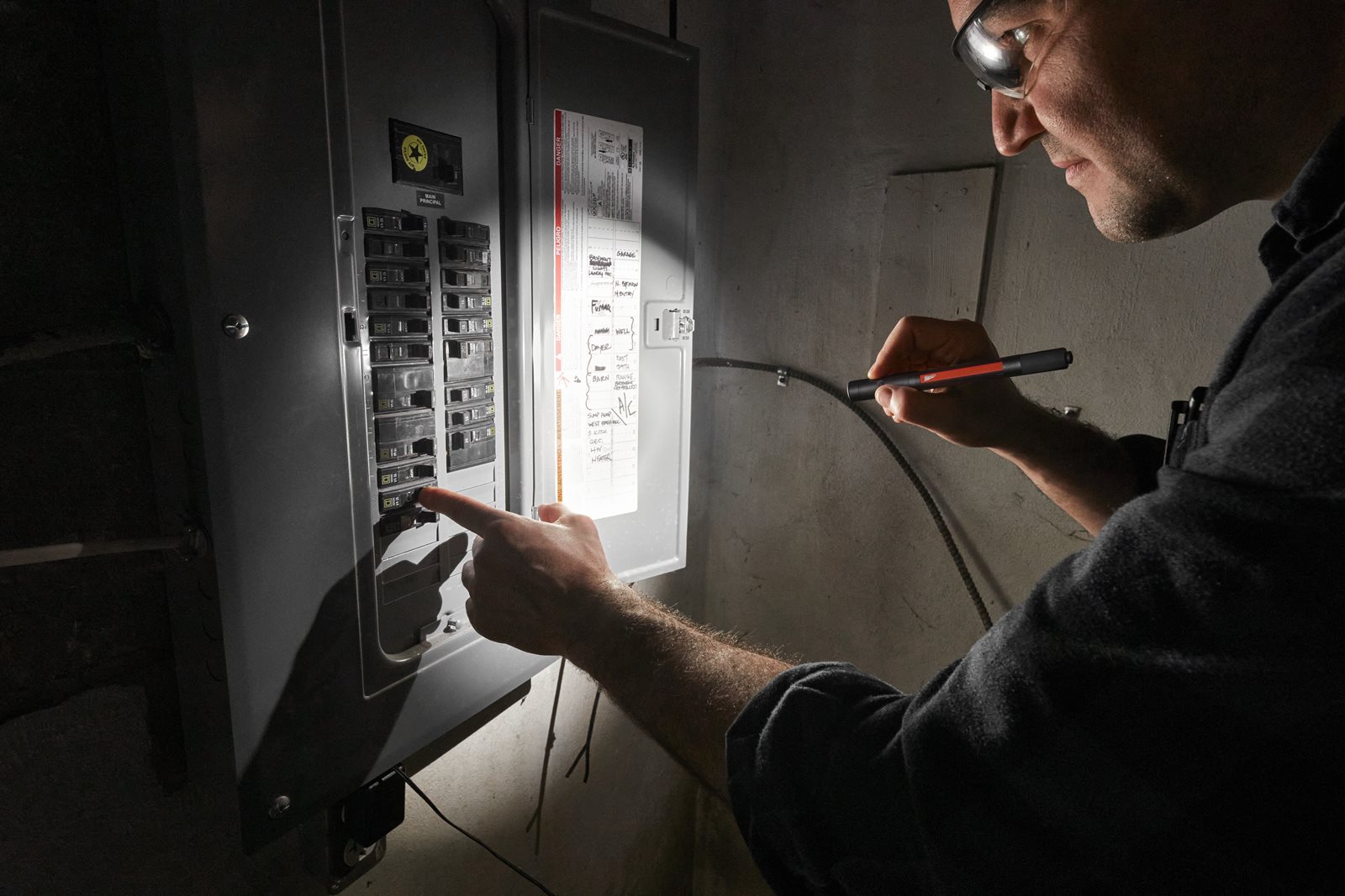Lanternă tip stilou 250 lumeni, reîncărcabilă USB Milwaukee IR PL250 - in utilizare 1