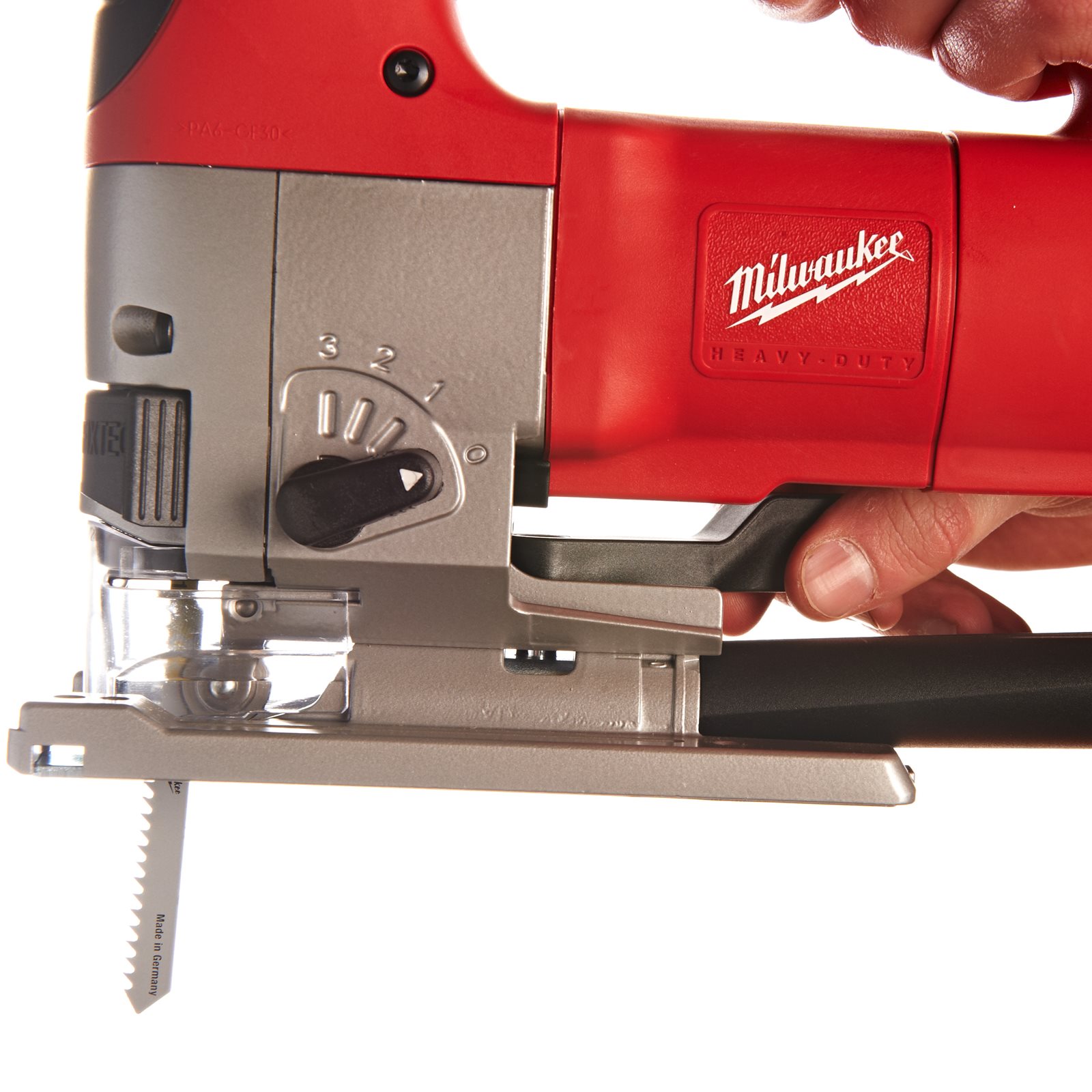 Fierăstrău pendular Heavy Duty, cu mâner superior Milwaukee JSPE 135 TX - detaliu 1