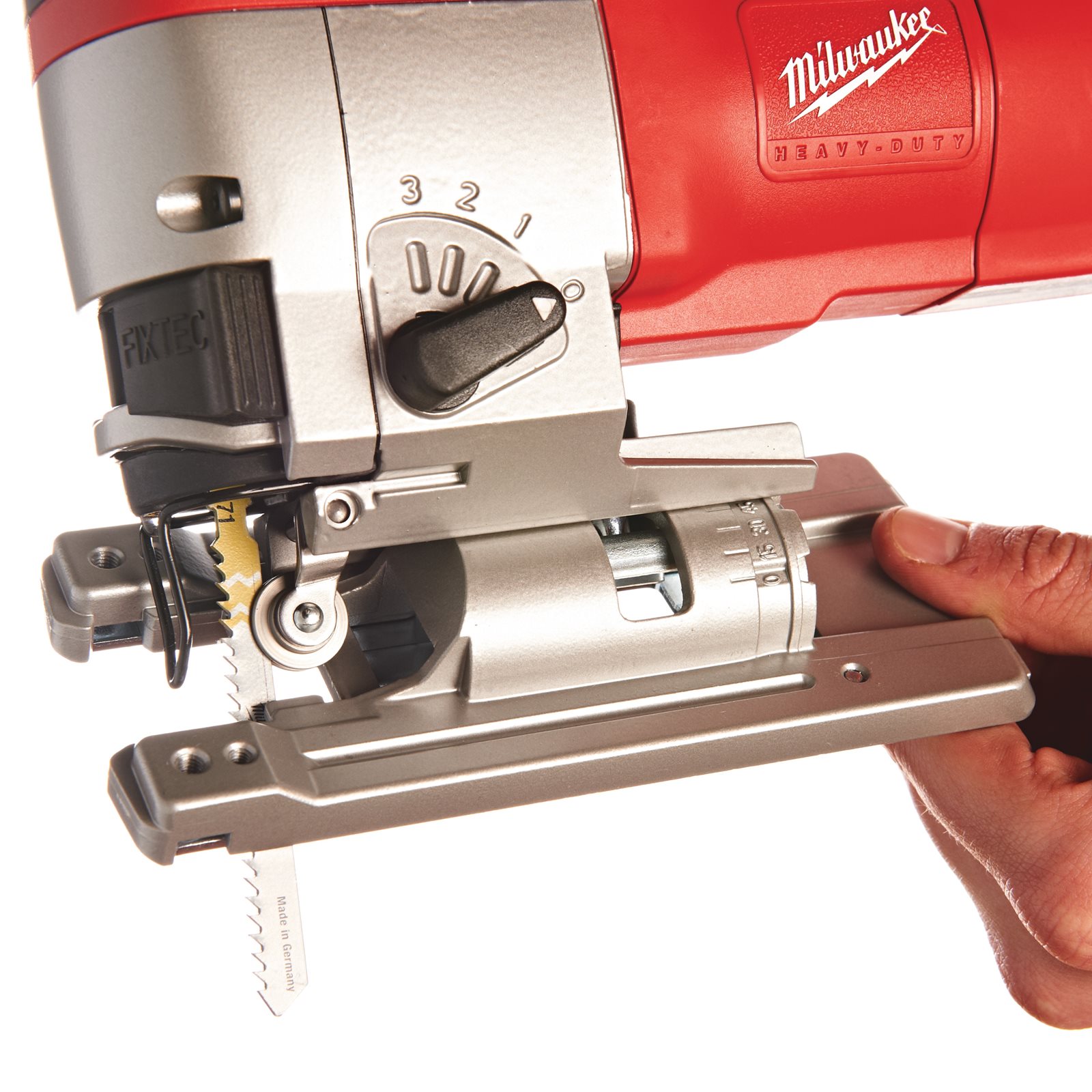 Fierăstrău pendular Heavy Duty, cu mâner superior Milwaukee JSPE 135 TX - detaliu 2