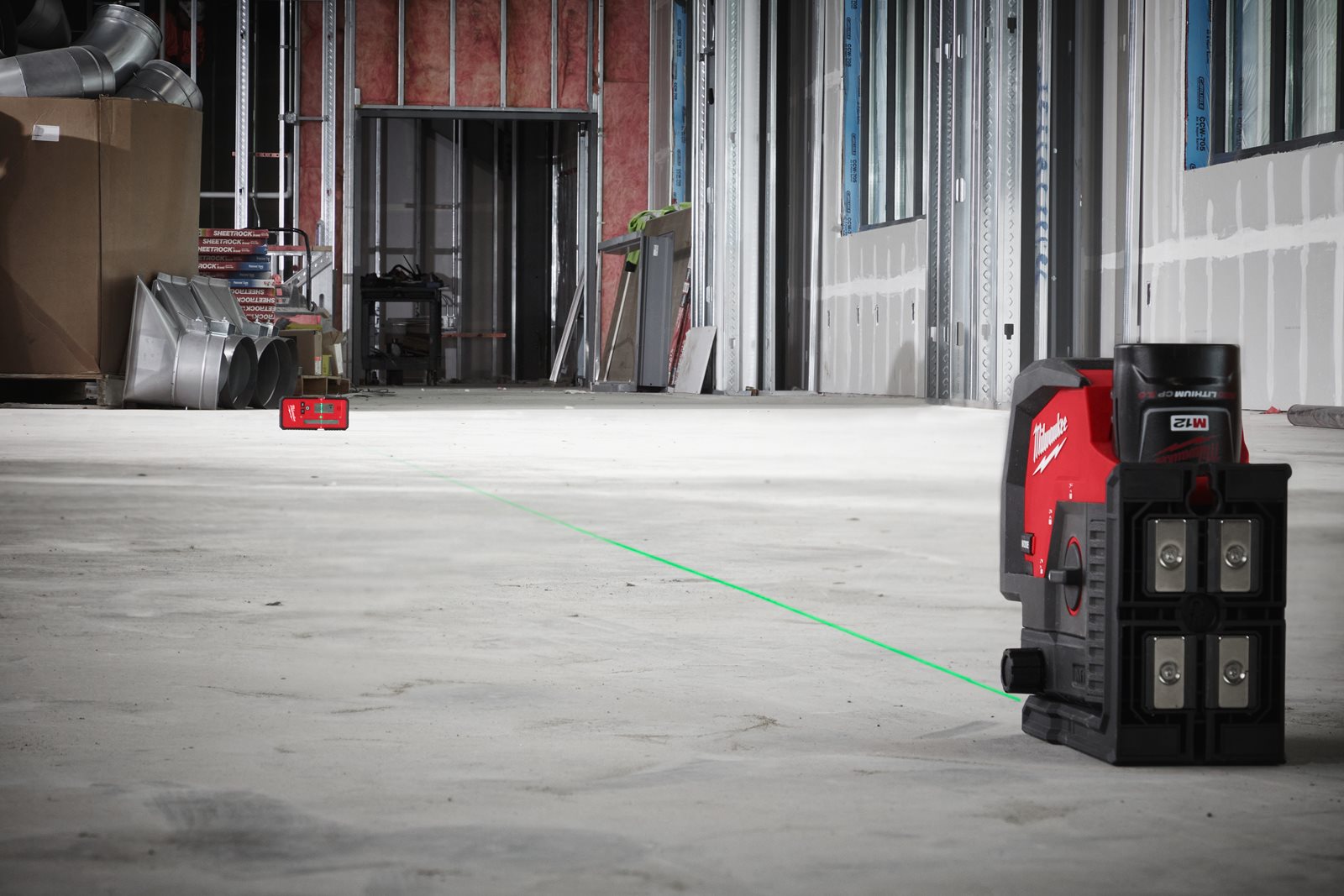 Detector linie laser Milwaukee LLD50 - in utilizare 8