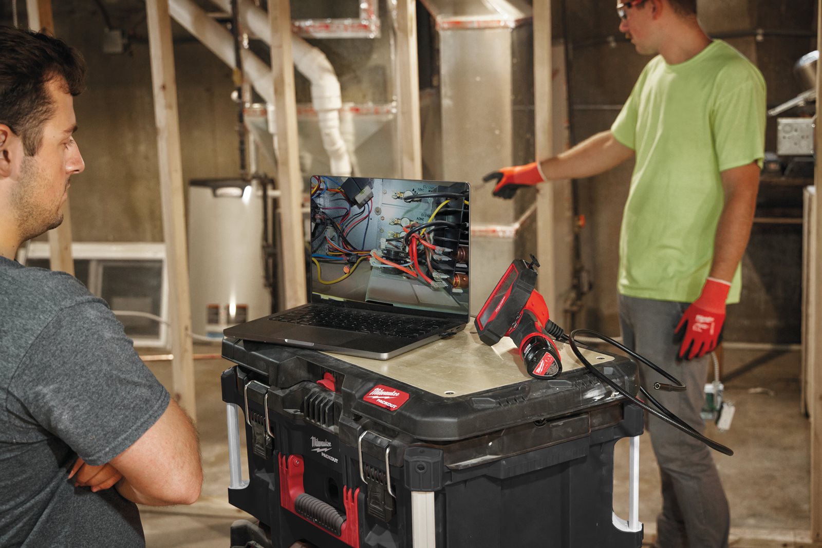 Cameră inspecție 3 m 360° M12 Milwaukee M12 360IC32-0C - in utilizare 2