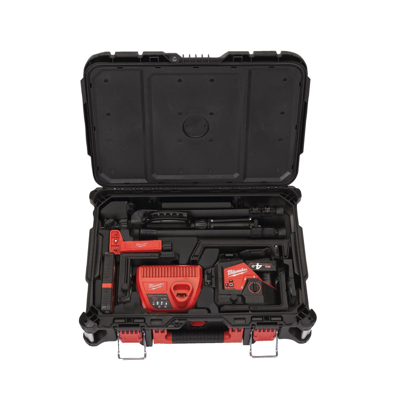 Nivelă laser M12 verde 360° cu 3 planuri Milwaukee M12 3PLKIT-401P - imagine 4