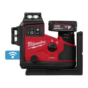 Nivelă laser verde M12 cu aliniere automată 360°, în 3 planuri Milwaukee M12 A3PLO-401C