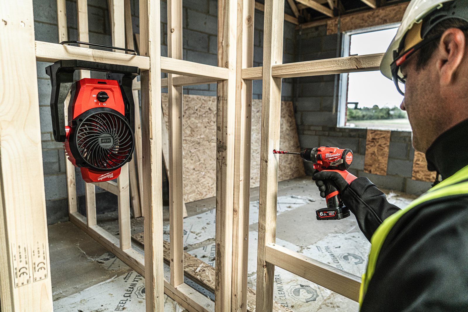 Ventilator M12 Milwaukee M12 AF-0 - in utilizare 1
