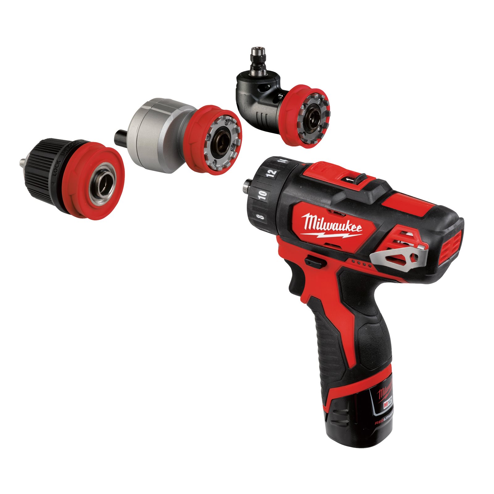Mașină de găurit M12 subcompactă cu mandrină detașabilă Milwaukee M12 BDDXKIT-202C