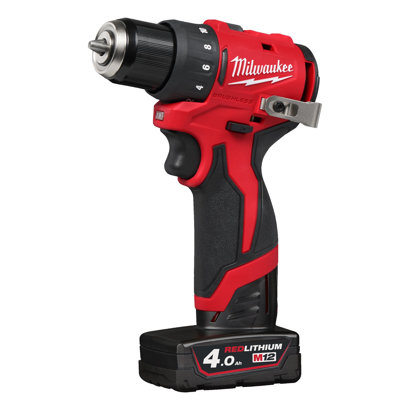 Mașină compactă de găurit, fără perii M12 Milwaukee M12 BLDDRC-402C - imagine 2