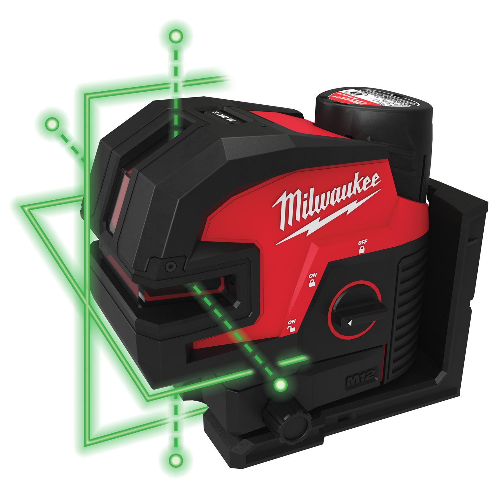 Nivelă laser M12 cu linie transversală cu 4 puncte Milwaukee M12 CLL4P-0C - detaliu 1