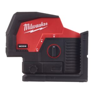 Nivelă laser M12 cu linie transversală verde cu funcție fir cu plumb Milwaukee M12 CLLP-0C