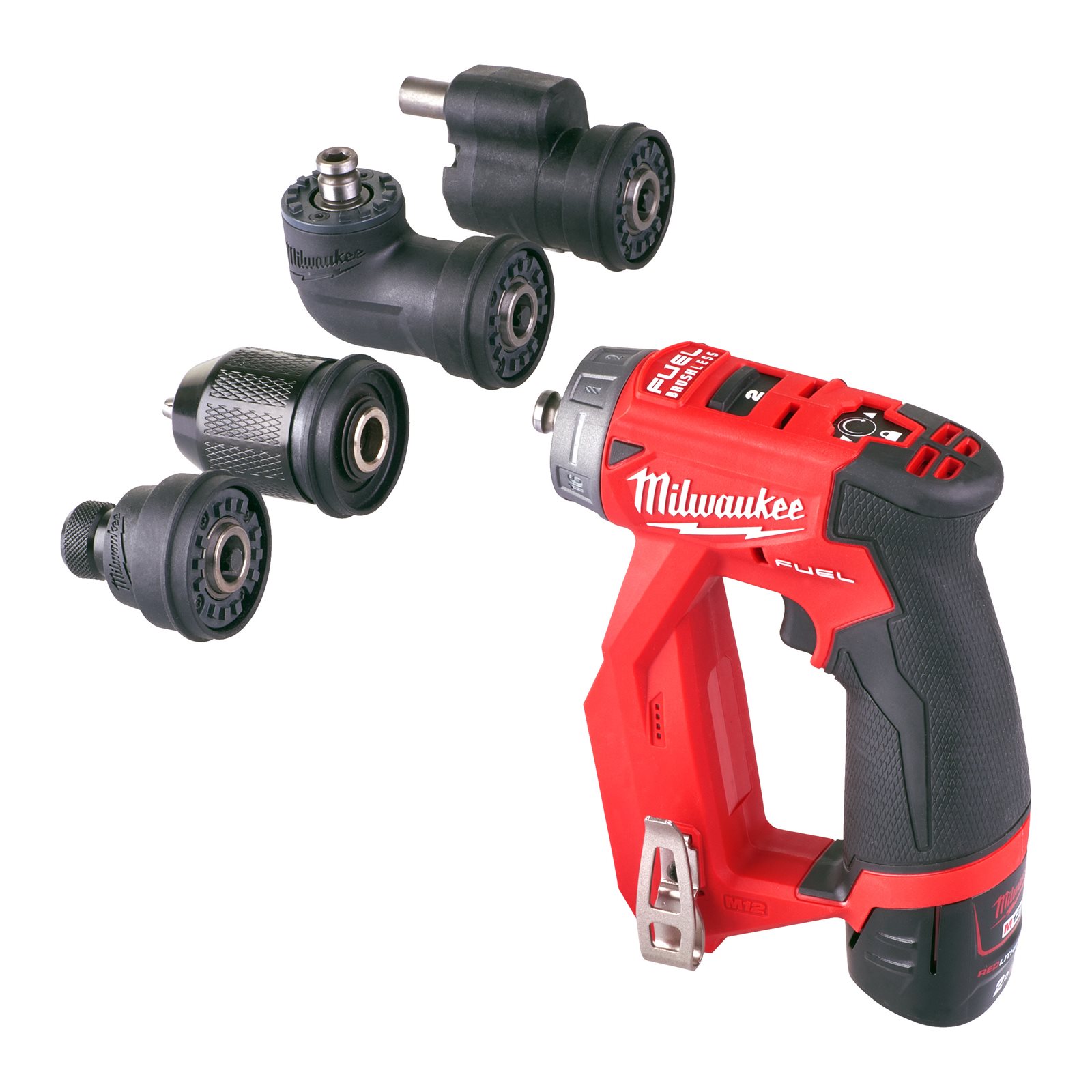 Mașină de găurit și înșurubat M12 FUEL cu accesorii interschimbabile Milwaukee M12 FDDXKIT-202X 4933464979