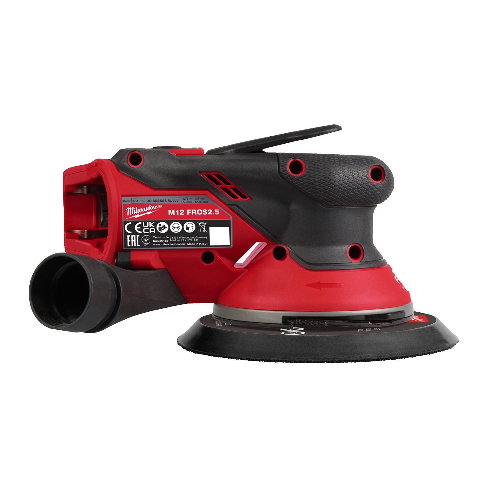 Șlefuitor orbital M12 FUEL 150 mm cu orbită de 2.5 mm Milwaukee M12 FROS2.5-0 - imagine 3
