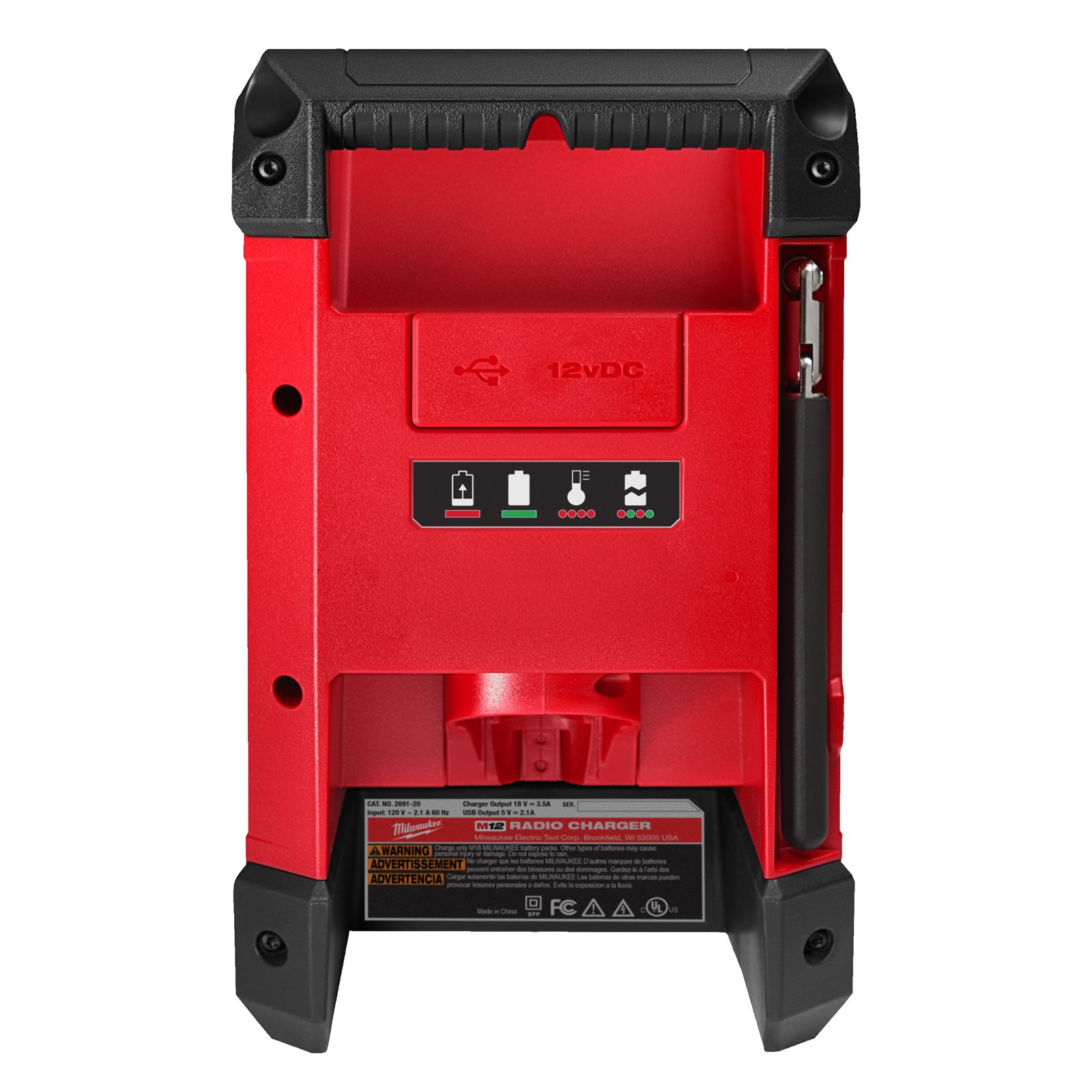 Radio încărcător DAB+ M12 Milwaukee M12 RCDAB+-0 - detaliu 2