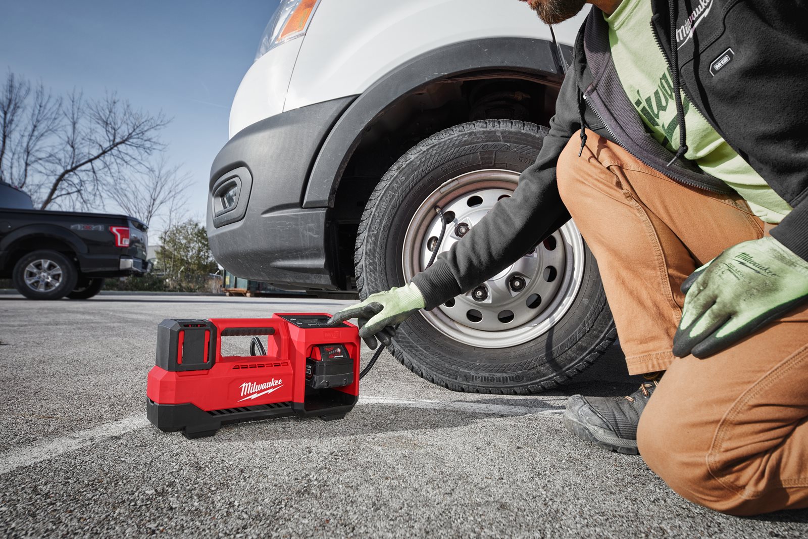 Compresor M18 Milwaukee M18 BI-0 - in utilizare 6