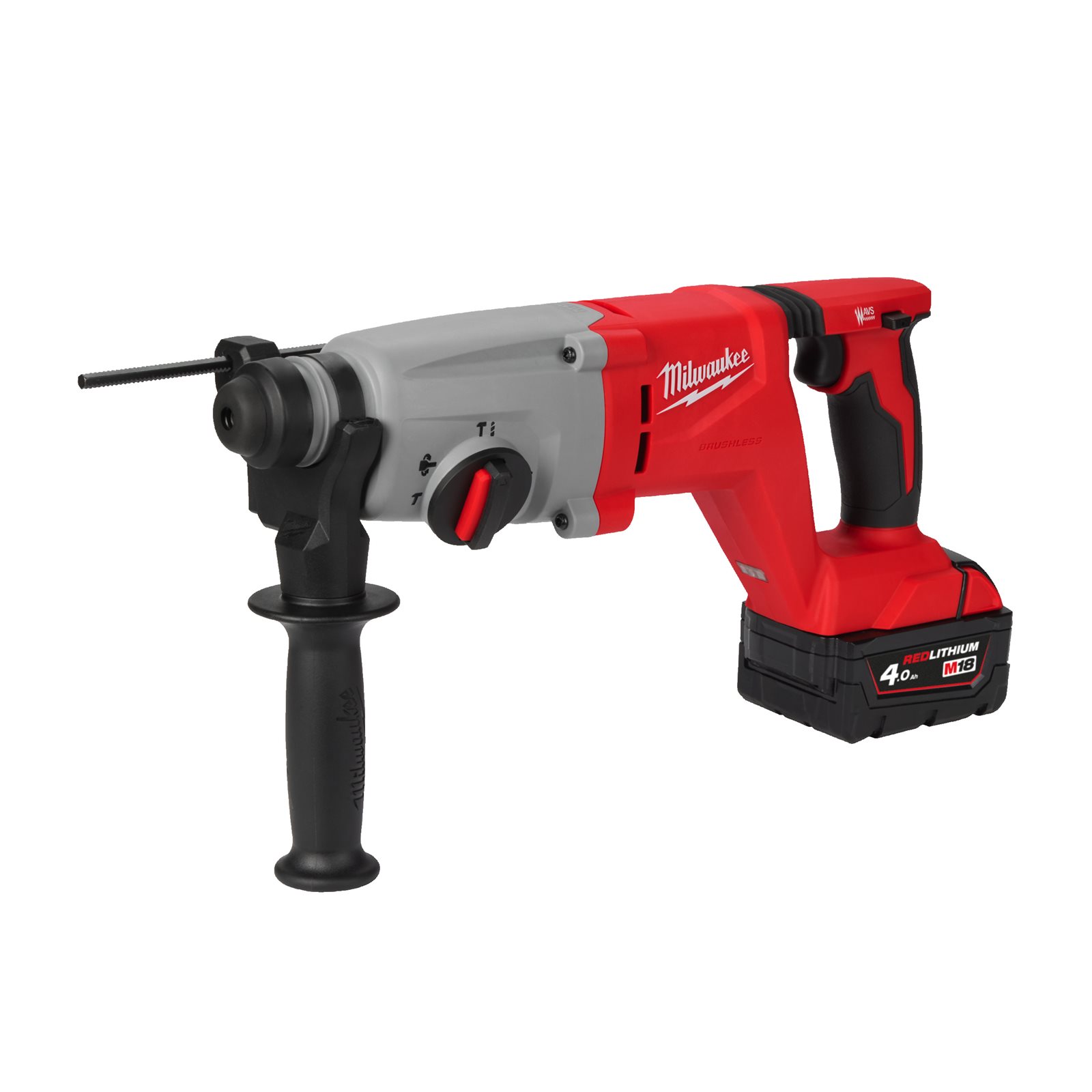 Ciocan rotopercutor fără perii 26 mm SDS-Plus M18 cu mâner D Milwaukee M18 BLHACD26-402X - imagine 2