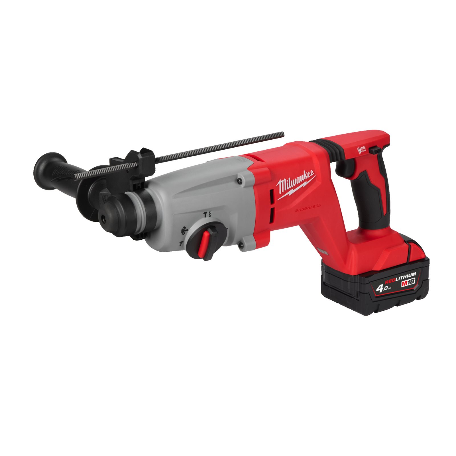 Ciocan rotopercutor fără perii 26 mm SDS-Plus M18 cu mâner D Milwaukee M18 BLHACD26-402X - imagine 3