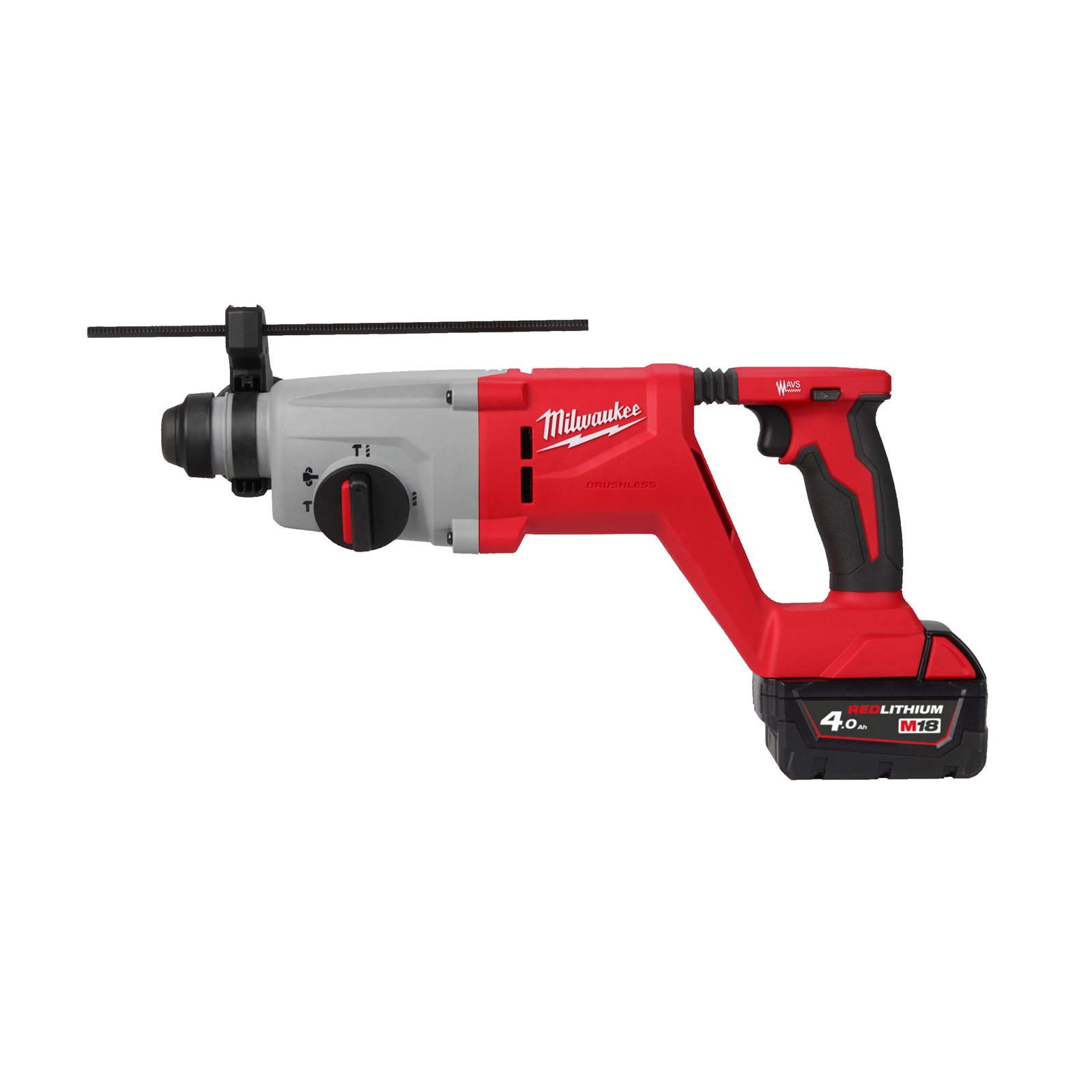 Ciocan rotopercutor fără perii 26 mm SDS-Plus M18 cu mâner D Milwaukee M18 BLHACD26-402X - imagine 4