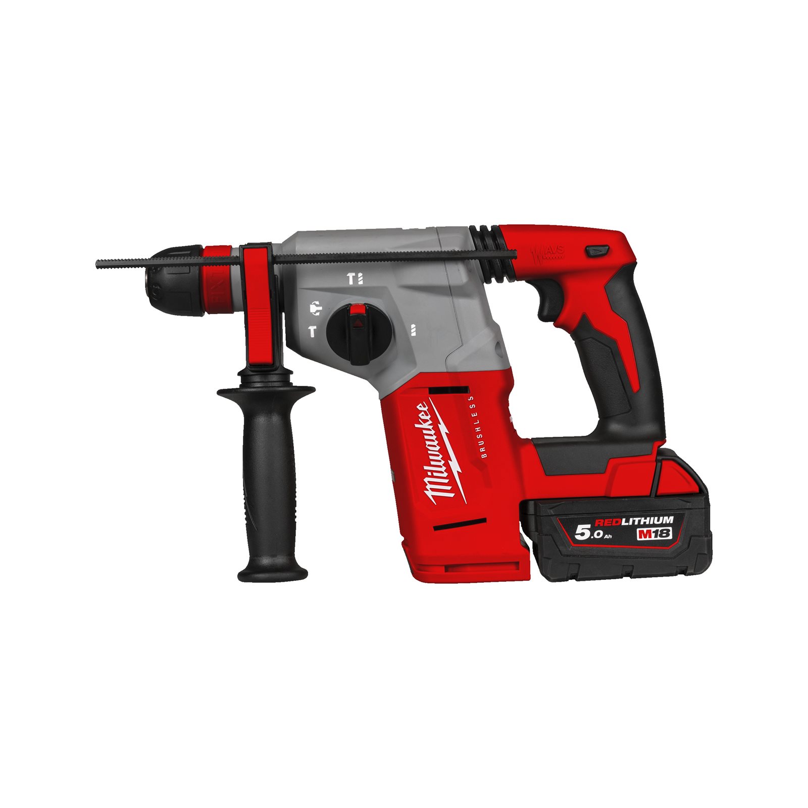 Ciocan rotopercutor SDS-Plus 26 mm fără perii cu 4 funcții și mandrină FIXTEC M18 Milwaukee M18 BLHX-502X 4933478892
