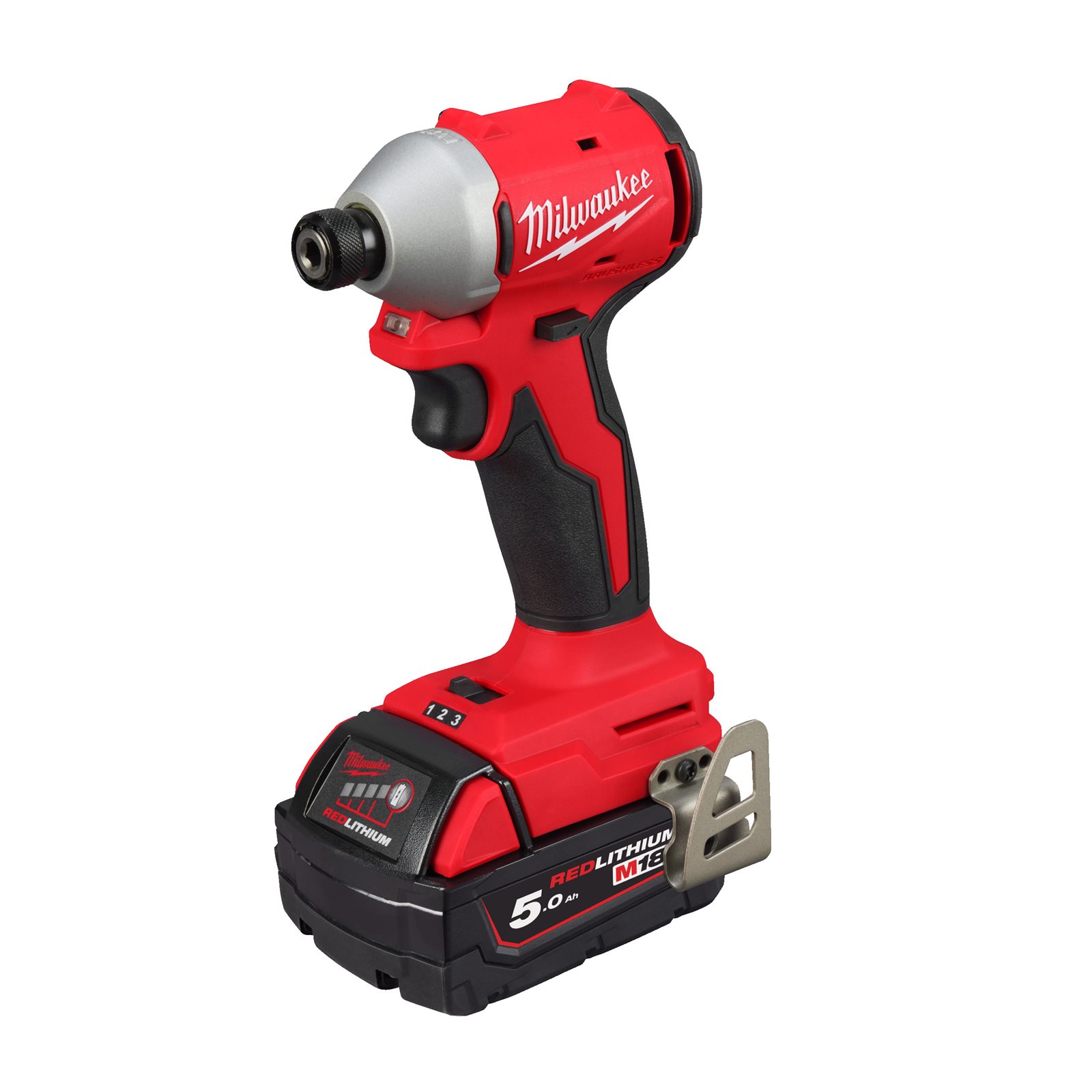 Mașină de înșurubat cu impact, cu motor fără perii 1/4" Hex M18 Milwaukee M18 BLIDR-502X - imagine 2