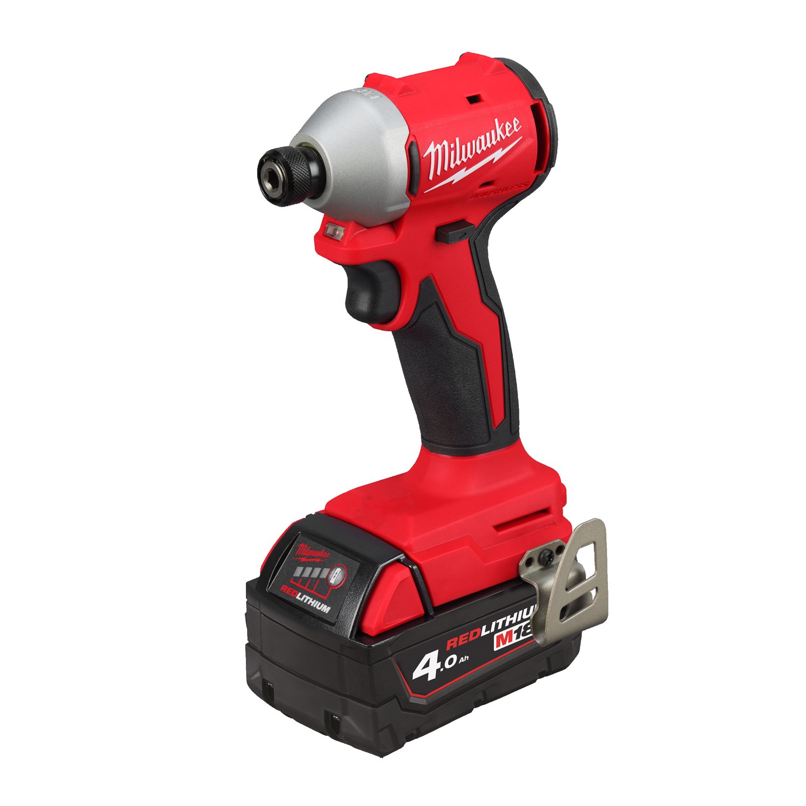 Mașină de înșurubat compactă cu impact, fără perii1/4" Hex M18 Milwaukee M18 BLIDRC-402C - imagine 2