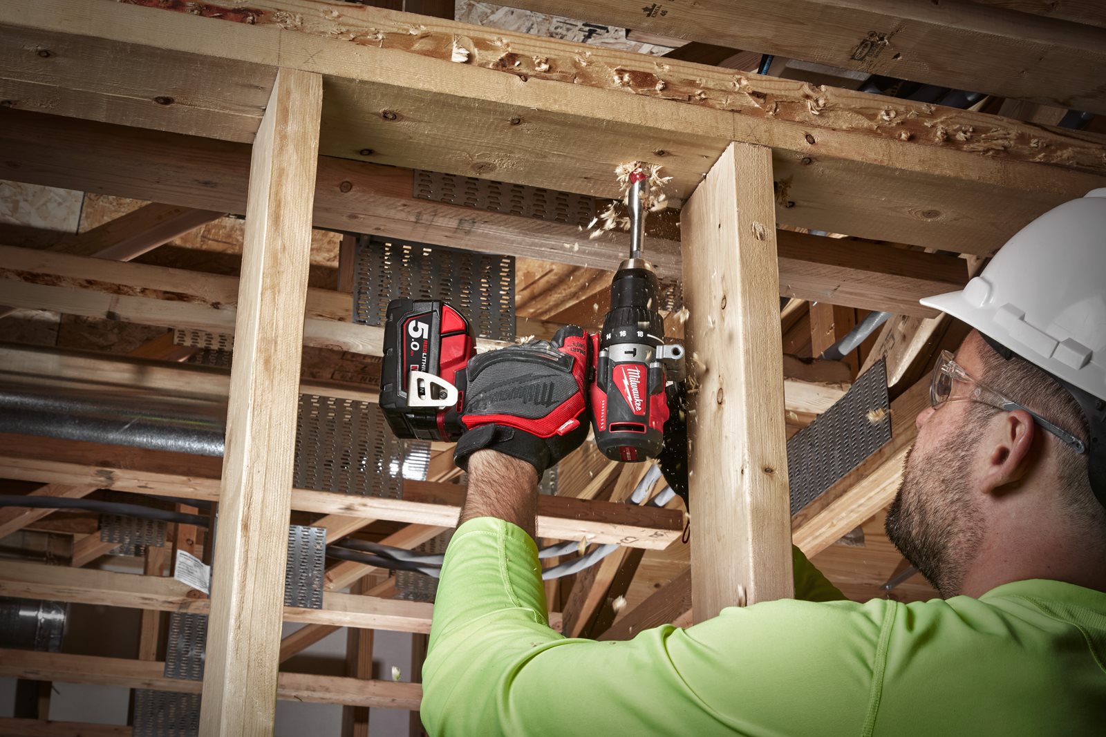 Mașină de găurit cu percuție, cu motor fără perii M18 Milwaukee M18 BLPD2-0X - in utilizare 6