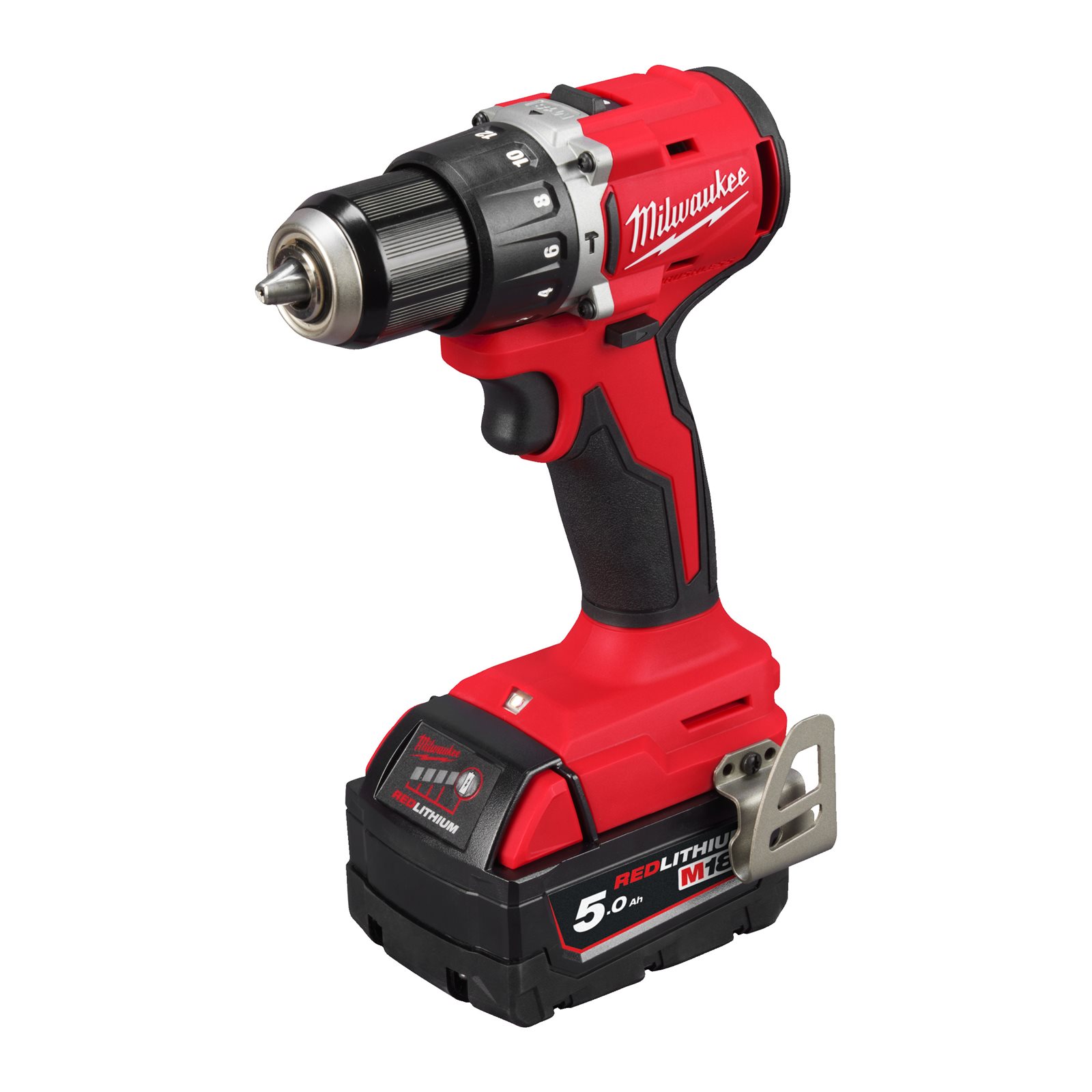 Mașină de găurit compactă, cu percuție și motor fără perii M18 Milwaukee M18 BLPDRC-502C - imagine 2