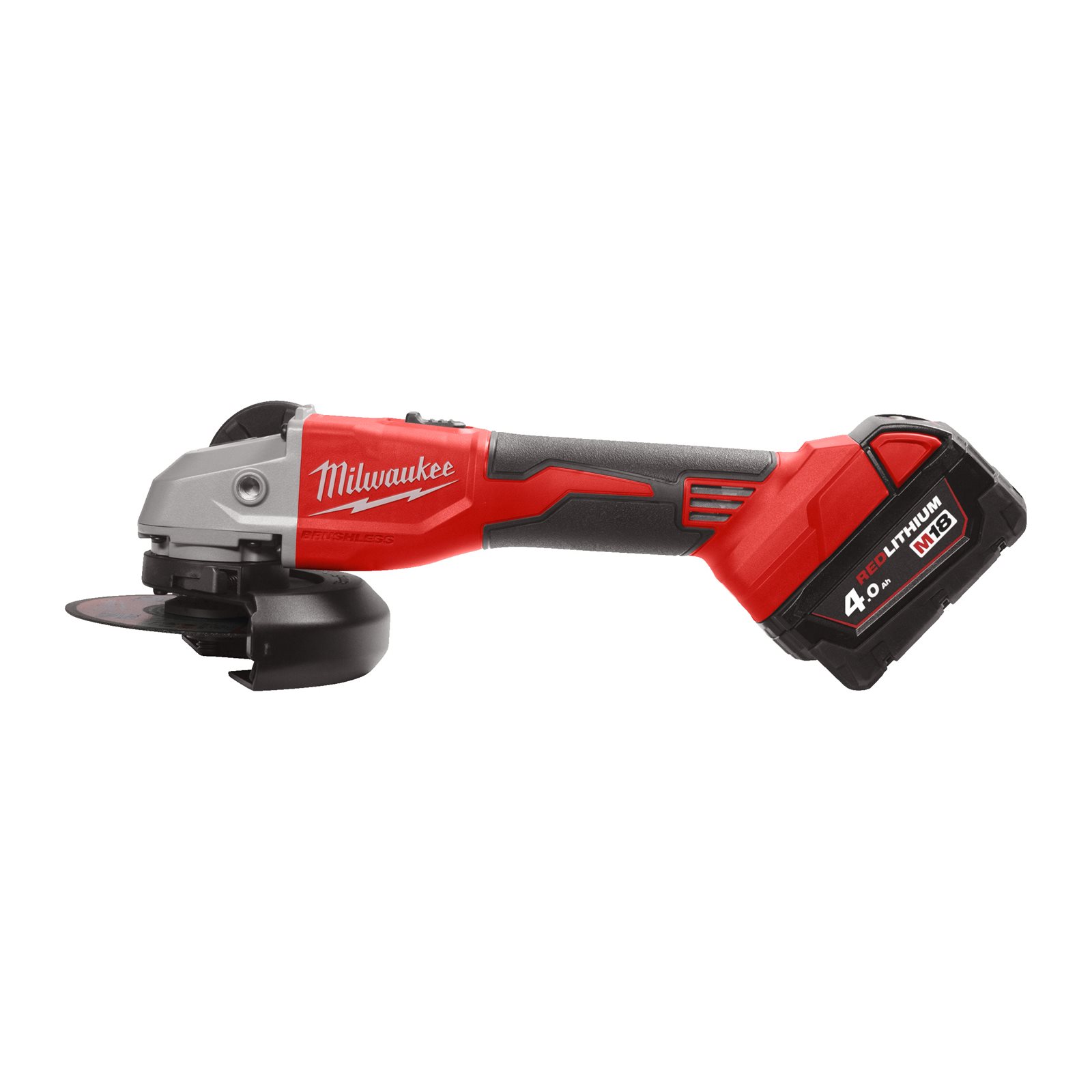 Polizor unghiular M18 125 mm cu comutator glisant Milwaukee M18 BLSAG125X-402X - imagine 2