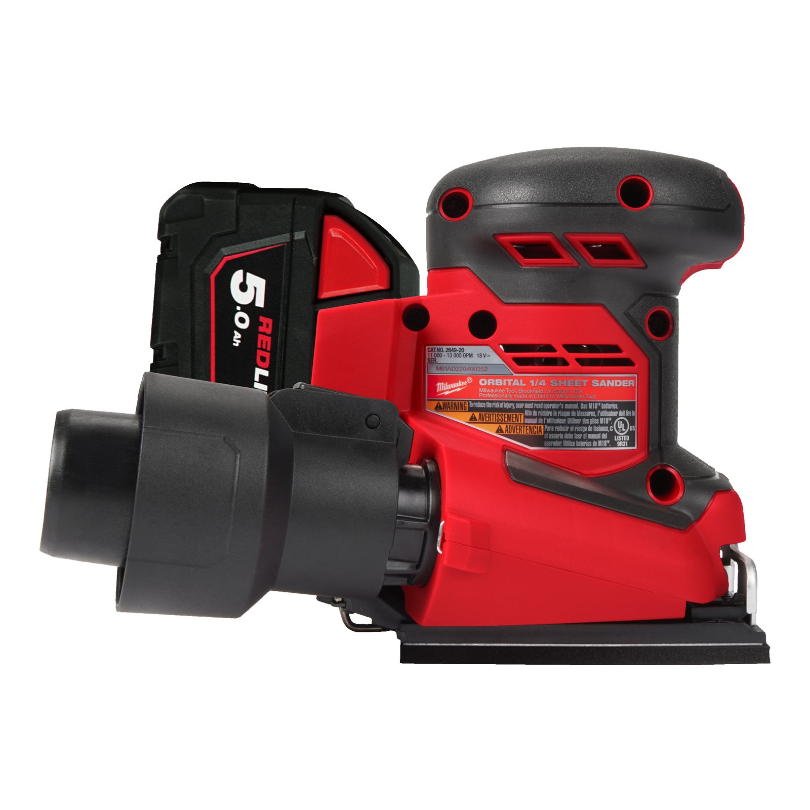 Șlefuitor rectiliniu M18 Milwaukee M18 BQSS-502B - imagine 2