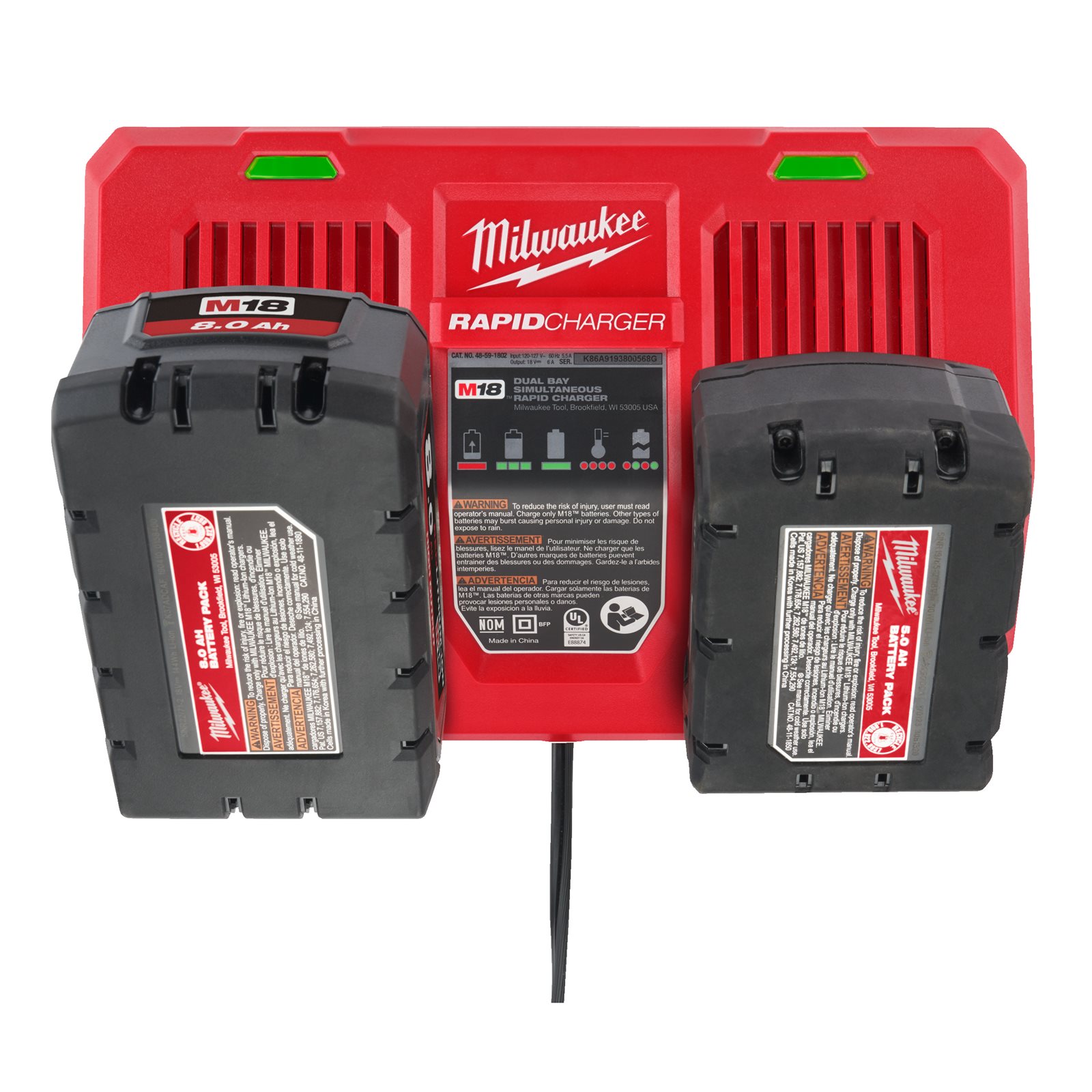Încărcător dublu M18 Milwaukee M18 DFC - detaliu 8