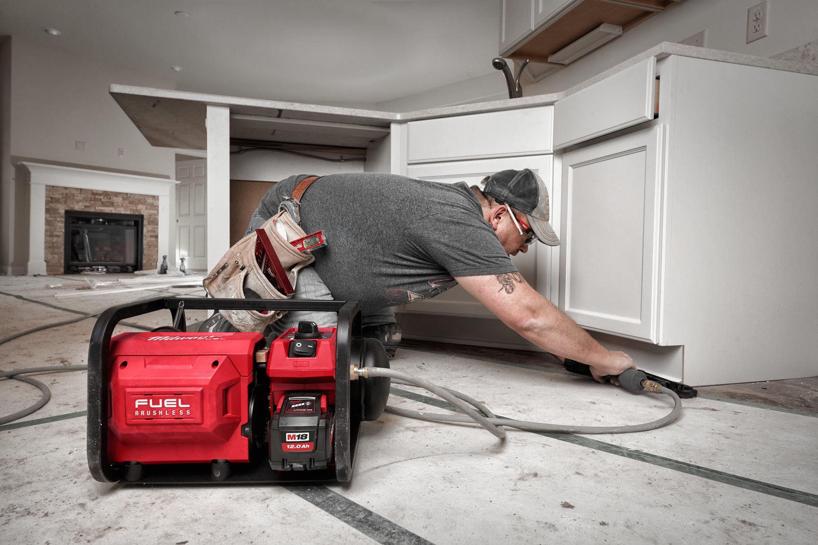 Compresor de aer M18 FUEL Milwaukee M18 FAC-0 - in utilizare 4