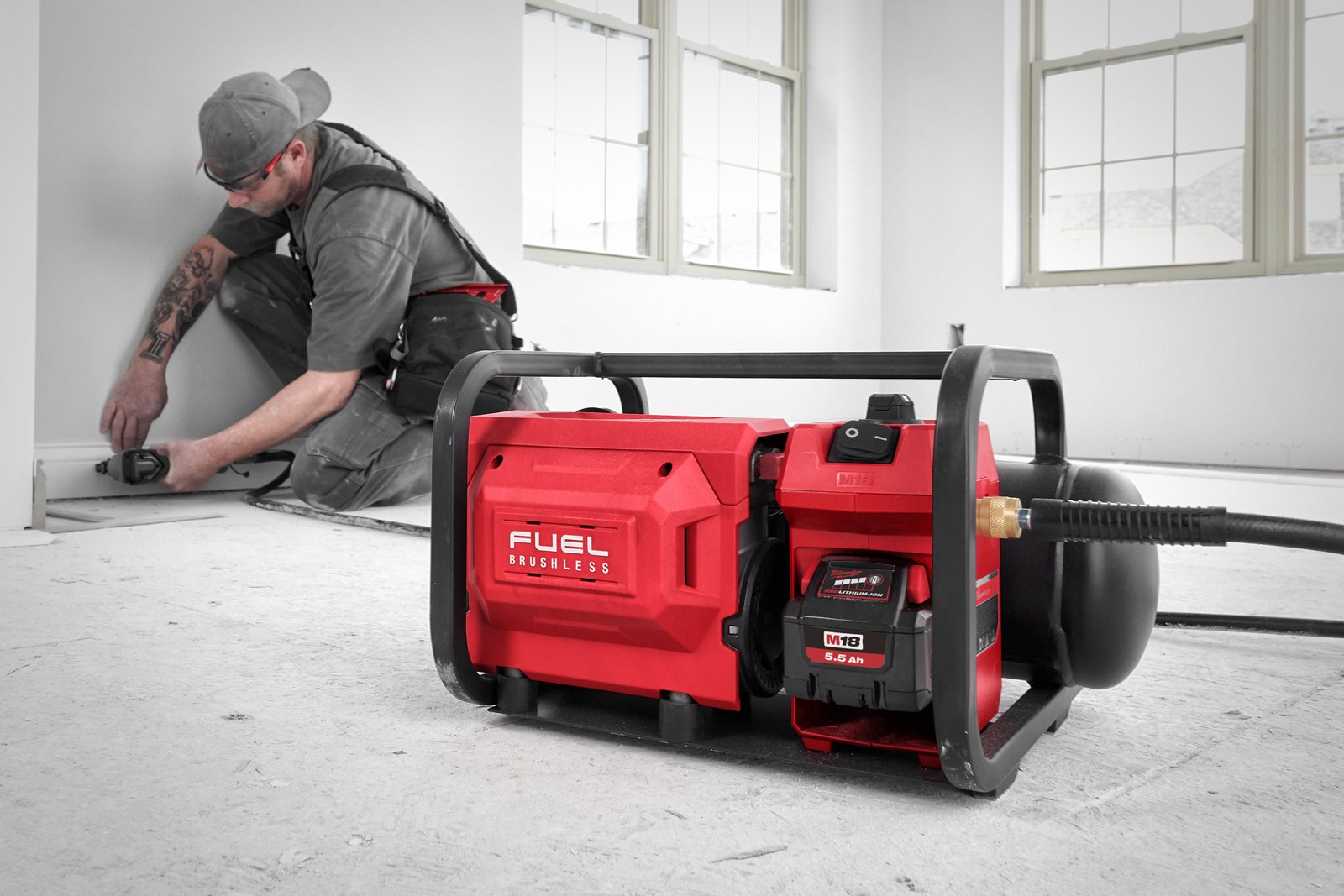 Compresor de aer M18 FUEL Milwaukee M18 FAC-0 - in utilizare 7