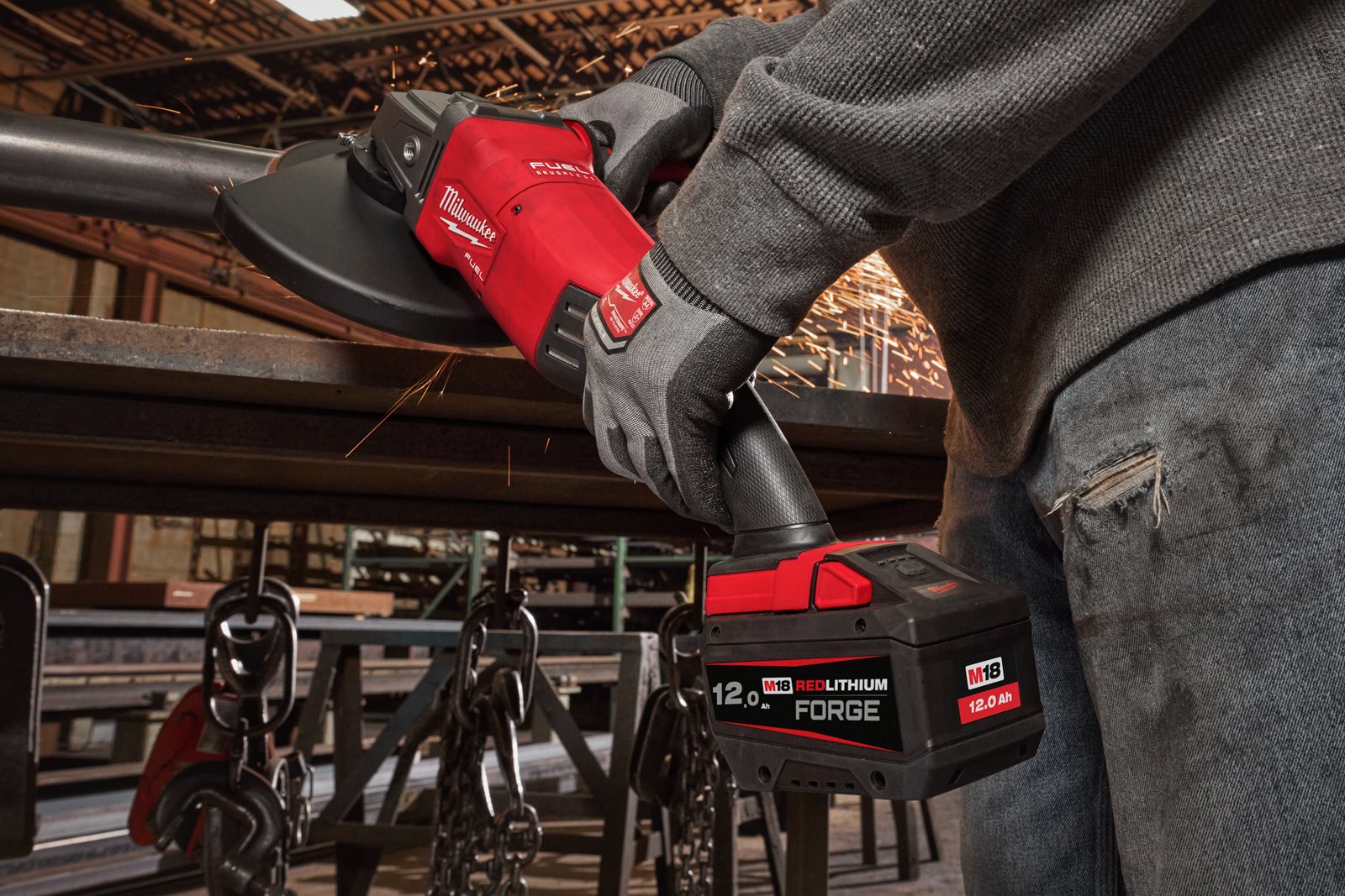 Acumulator 12.0 Ah M18 FORGE Milwaukee M18 FB12 - in utilizare 6