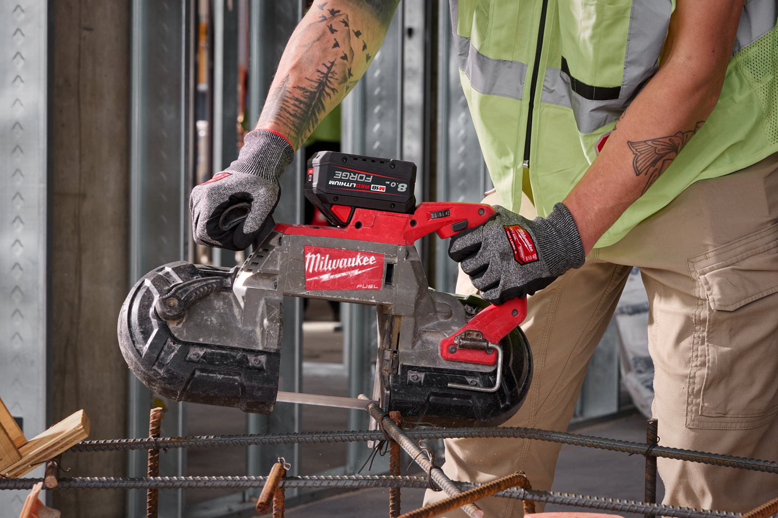 Acumulator 8.0 Ah M18 FORGE Milwaukee M18 FB8 - in utilizare 8