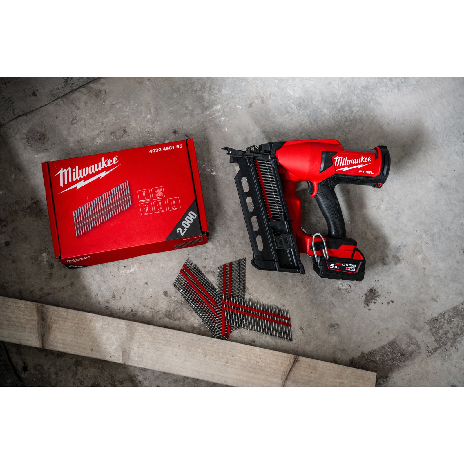 Pistol cuie M18 FUEL tip duplex Milwaukee M18 FDN-0C - detaliu 2